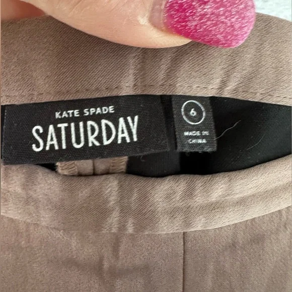 Kate Spade Saturday Shorts Mocha Size 6 - Picture 4 of 5